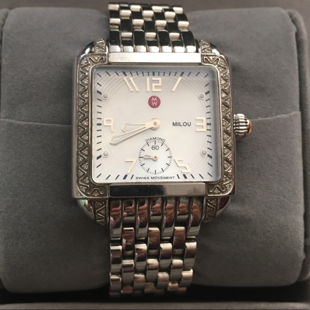 Michele Watch- Diamond, Mother of Pearl